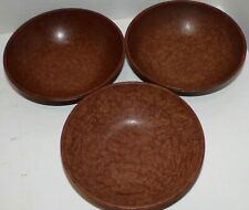 Lot 3 Kys-ite Small Bowls Faux Burl Wood Look Melamine 5.75