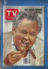 Carroll O'Connor 1981 TV Guide cover  - Archie Bunker picture