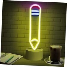 Lumoonosity LED Neon Signs - Desk/Table Lamp with Stand for Bedroom, Pencil picture