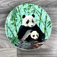 Crowne Momas Here Pandas Porcelain Collectors Plate By Artmark  #81902 90s picture