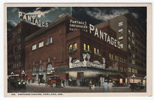 Portland, OR 1919 Postcard, Pantages Theatre, Oregon Ore picture