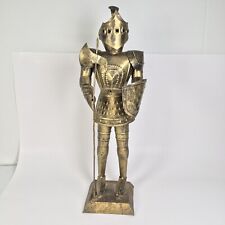 Vintage Mini Suit Of Armor Knight Metal Tin 15.5” Hand Made Mexico picture