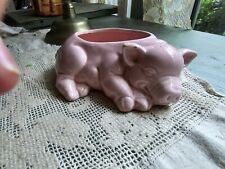 vintage pink ceramic pottery planter picture