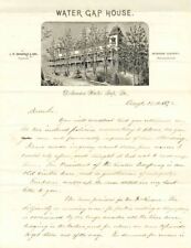 Letter on Water Gap House stationery - Americana picture