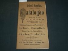 1915-1916 SCHOOL SUPPLIES CATALOGUE PUBLISHED BY A. J. FOUCH & CO. - J 5933 picture