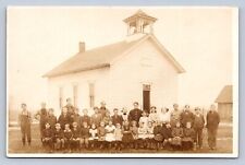 J97/ near Sault Ste. Marie Michigan RPPC Postcard c1910 School House 174 picture
