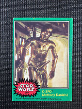 1977 Topps Star Wars - C-3PO (#207 ) Anthony Daniels Golden Rod Error - (B) picture