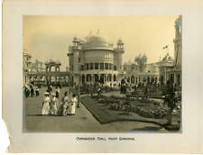 UK, London, Franco British Exposition. Congress Hall from Gardens Vintage Silve picture