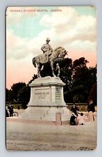 Exeter-England, General Buller's Statue, Antique, Vintage Souvenir Postcard picture