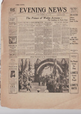 MEMORABILIA ,SYDNEY EVENING NEWS , NEWSPAPER , JUNE 16 1920 picture