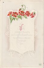 ANTIQUE POSTCARD GREETINGS converted to Xmas Card 1915 picture