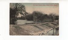 circa 1910 postcard, Neosho River Dam, Council Grove, Kansas picture