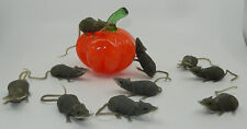10 Realistic Rubber Mouse, Mice Great for Halloween NOS picture