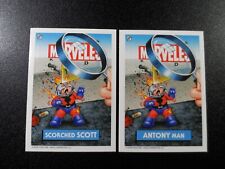 Marvel Ant-Man Paul Rudd Marveless Kids 2 Card Set Garbage Pail Kids Spoof picture