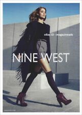 NINE WEST Footwear 1-Page PRINT AD 2015 NADJA BENDER thighs legs in tall socks picture