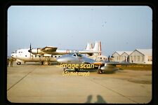 French Air Force SNCASE Mistral Aircraft in 1950s, Kodachrome Slide n4a picture
