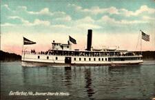 Bar Harbor, Maine ME - Steamer Steur De Monts - ANTIQUE PRE 1915 Postcard BK67 picture