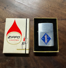 Rare 1st Marine Division Zippo Lighter ~ Mint Condition w Original Box picture