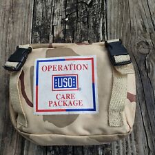 US Military USO Travel Amenity Desert Camo Operation Care Package Bag w/contents picture