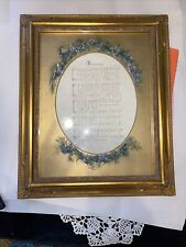 Framed “In The Garden” , Gold Tone Frame, Victorian 19x 16, Music Room Decor, picture