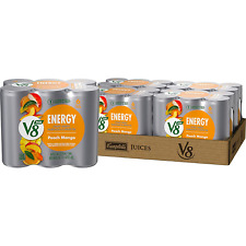 V8 +ENERGY Peach Mango Energy Drink, Made with Real Vegetable and Fruit... picture