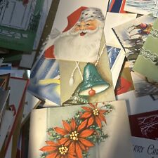 VINTAGE LOT OF 83 USED CHRISTMAS CARDS 1935-1949 Dated. Great Collection picture