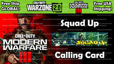 CoD MW3 Call of Duty Modern Warfare 3 Squad Up Calling Card SEND OFFER picture