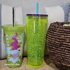 UV Color Changing reusable cup with straw, lid, summer 2024, 24 oz  Bundle. picture