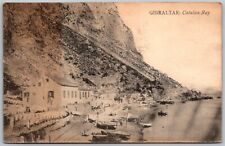GIBRALTAR c1910 Postcard Catalan Bay Boats picture