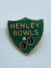 HENLEY BOWLS Vintage Enamel Pin Badge picture