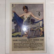 Adams California Fruit Chewing Gum 1910's Advertisement - Marion  Davies Antique picture