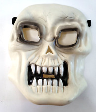 VTG Rubber Skull Halloween Mask Scary With Elastic Head Strap Costume Dolgen picture
