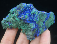 75mm 70g BOTH SIDES BEAUTIFUL Blue Azurite & Green Malachite from China B9296 picture