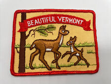 Beautiful Vermont Vintage Patch NOS Deer Hunting Hiking Parks Nature 70s 80s picture