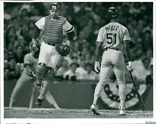 1990 World Series Game 2 Tony Pena Hit By Foul Ball Sox Vs As Sports Photo 8X10 picture