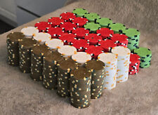 700pc - Blank 13.5g Monaco Casino Clay Poker Chips - Small Stakes Cash Set picture