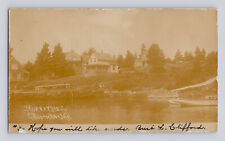 Postcard RPPC Maine Boothbay Harbor ME Murray Hill 1907 Posted Undivided Back picture