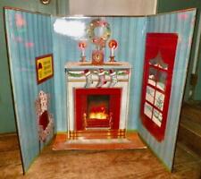 Telco Creations Motionette Christmas House Store Display Lights Fireplace 1992 picture