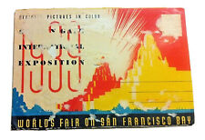 1939 San Francisco Calif worlds fair Golden Gate Expo souvenir picture folder picture