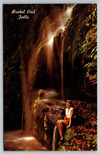 Postcard Bridal Veil Falls Bushkill Pennsylvania PA picture