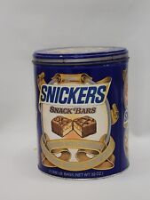 Vintage 1984 Snickers Snack Bars Mars Metal Tin Can picture
