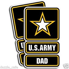 US Army - Dad Sticker  -  Father Military Dye Cut Decal Family - 2 Pack MR 031 picture