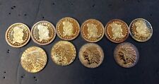 Replica Gold Coins 1795 & 1929 Lot of 10 picture