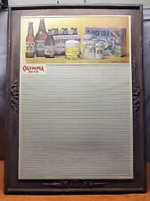 S•Vintage Large Olympia Beer Plastic Restaurant Menu Board 34