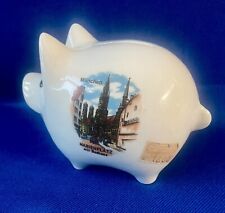 VTG Piggy Bank Reutter Porzellan Pig Hog Coins West Germany XL-Condition picture