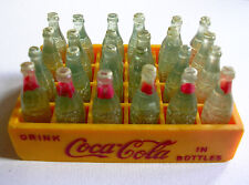 Vintage Miniature Mini Coca Cola Bottles 24 pack in Crate picture