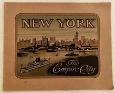 Antique Souvenir Booklet New York The Empire City Folio Print Album 50 Views picture