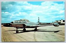 Military~US AF Lockheed T-33A Shooting Star & Stats On Back~Vintage Postcard picture