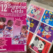 Vintage Fun World Surprise Scratch Off Valentine's Day Cards NOS Sealed 24 Total picture