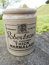 Robertson's thick marmalade jam pot vintage pottery late 1930's early 40's picture